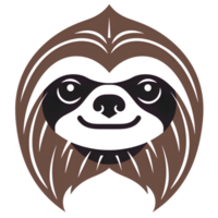 cartoon sloth ai generative png