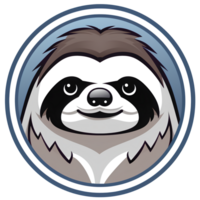 cartoon sloth ai generative png