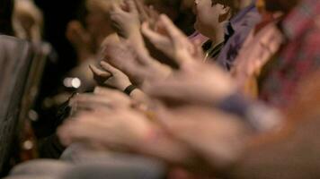 Clapping hands of people attending an event video