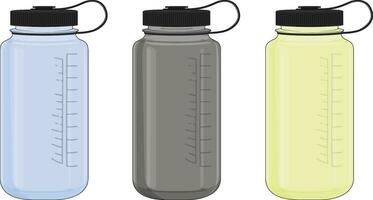 Plastic Water Bottle Vector Design Template