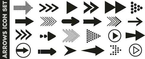 Big set of arrow vectors. Arrows. Black arrows icons bundle. Arrow icons set. vector