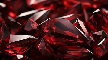 background red diamond ai photo