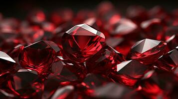 background red diamond ai photo