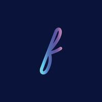 Initial F Modern Logo Icon vector