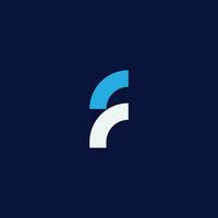 Initial F Modern Logo Icon vector