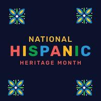 Hispanic Heritage Month celebrates culture vector