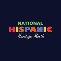 Hispanic Heritage Month celebrates culture vector