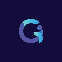 G letter logo design template elements. Modern abstract digital alphabet letter logo vector