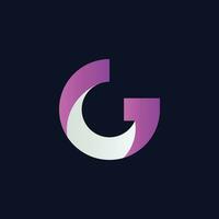 Creative Letter G logo design, G letter icon vector