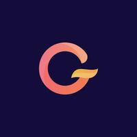 Creative Letter G logo design, G letter icon vector
