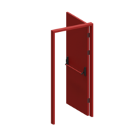 Emergency Fire Door 3D Render Illustration Element png