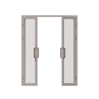 double encadré verre porte 3d rendre illustration élément png