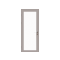 Single Framed Glass Door 3D Render Illustration Element png