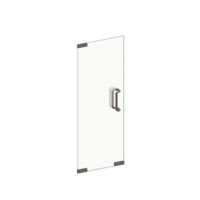 Single Frameless Glass Door 3D Render Illustration Element png