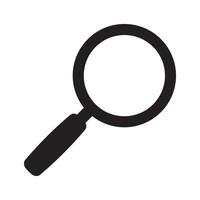 Loupe icon. Search icon. Magnifying glass icon, vector magnifier symbol.