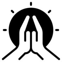 consciente de meditación icono ilustración vector