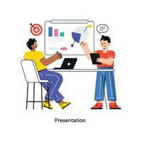 Presentation Flat Style Design Vector illustration. Stock illustration