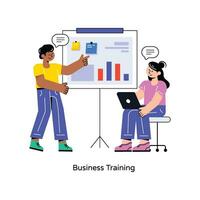 Business Training Flat Style Design Vector illustration. Stock illustration