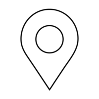 Location icon. Location pin icon. Map pin place marker.  Map marker pointer icon set. GPS location, map pin location icons. png