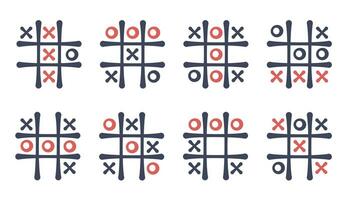 Doodle Tic Tac Toe Game with Cross Graphic by IrynaShancheva