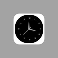 realistic circle shaped analog clock vector