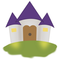 een halloween kasteel png