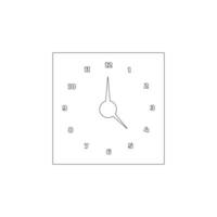 realistic circle shaped analog clock vector