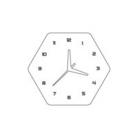 realistic circle shaped analog clock vector