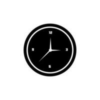 realistic circle shaped analog clock vector