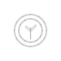 realistic circle shaped analog clock vector