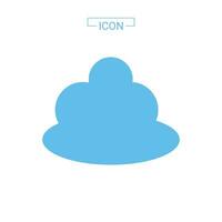 Clouds vector icon isolated on white background