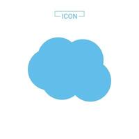 Clouds vector icon isolated on white background