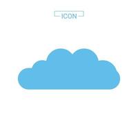 Clouds vector icon isolated on white background