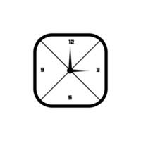 realistic circle shaped analog clock vector