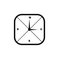 realistic circle shaped analog clock vector