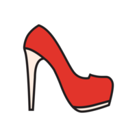 rouge pompe talons icône png