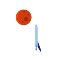Mond und Raum Shuttle Elemente png
