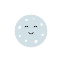 Happy moon character png