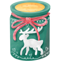Christmas scented candle png