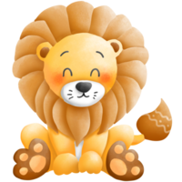 The cute lion png