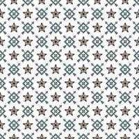 a pattern with stars and squares on a white background vector