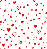 a red heart pattern with many small hearts vector