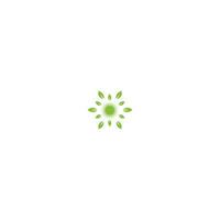 Horizon Spiritual Leaf Logo Design vector