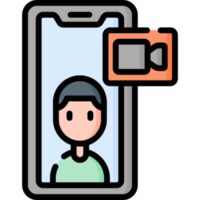 Video call icon design png