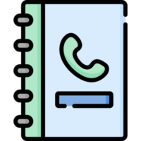 teléfono libro icono diseño png