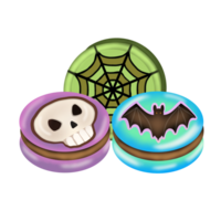 Halloween cake and cookies png