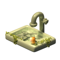 tap water 3d illustration png