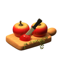 äpple 3d illustration png