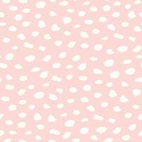 a pink and white pattern with spots and strokes vector