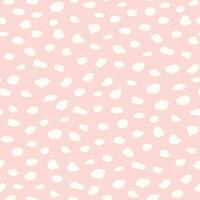 a pink and white pattern with spots and strokes vector